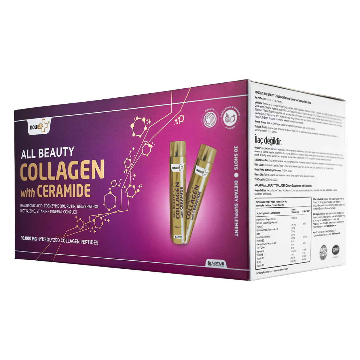 Nouplus All Beauty Collagen Ceramide 30 Tek İçimlik Şişe
