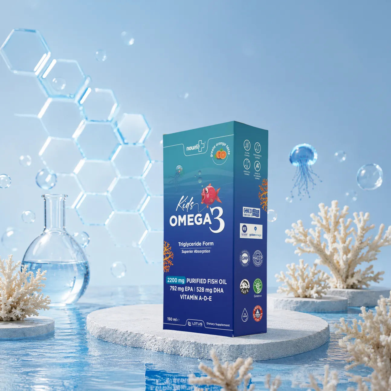 Nouplus Kids Omega 3 150ml Şurup