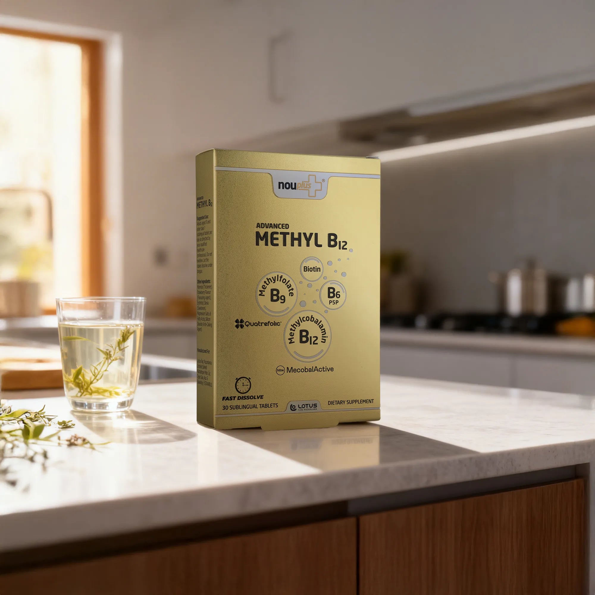 Nouplus Advanced Methyl B12 30 Dilaltı Tablet