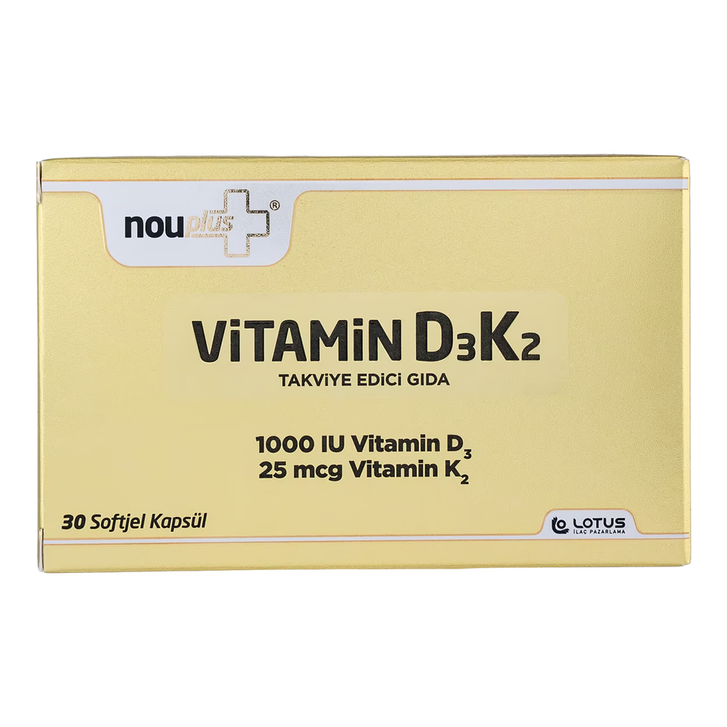 Nouplus Vitamin D3K2 30 Softjel Kapsül