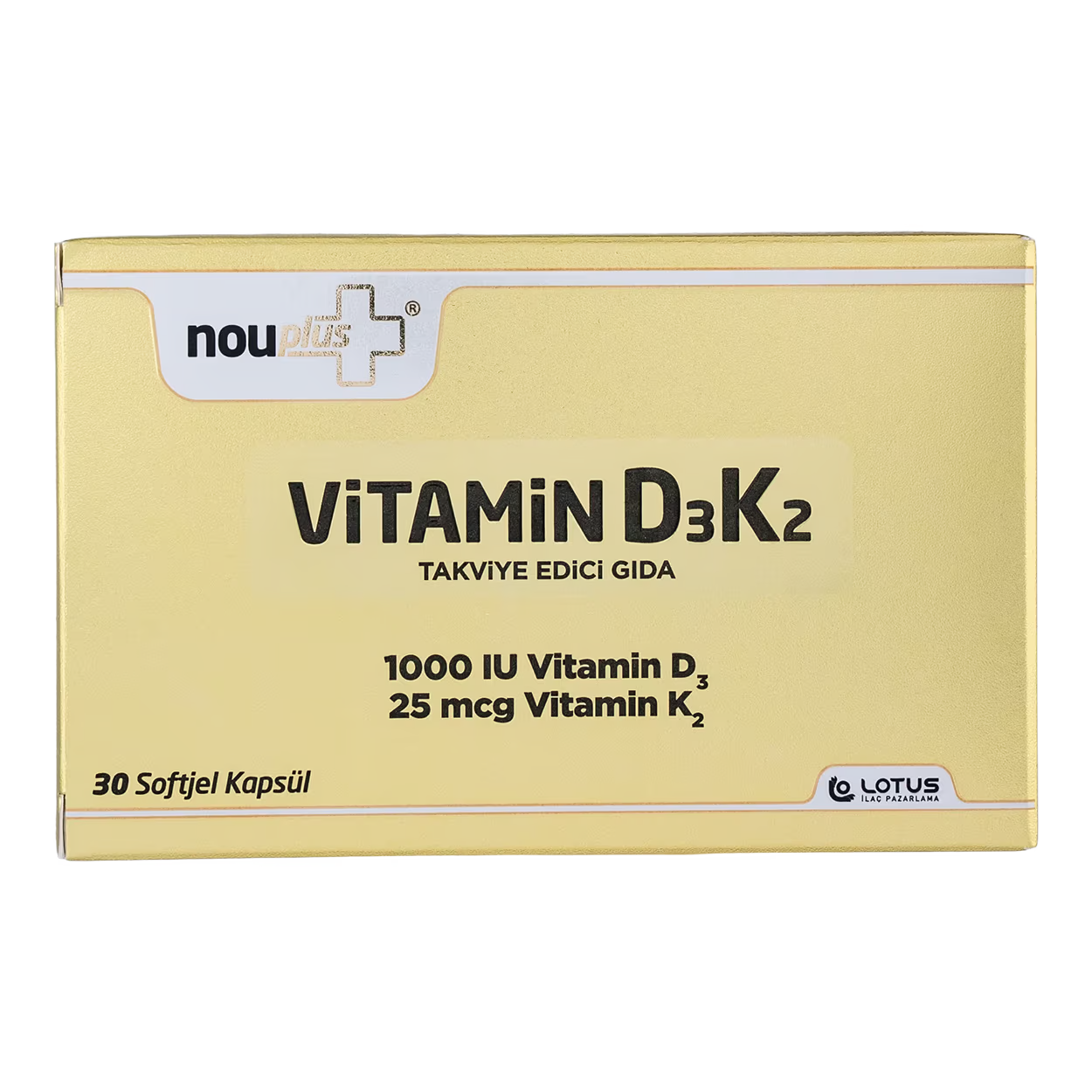 Nouplus Vitamin D3K2 30 Softjel Kapsül