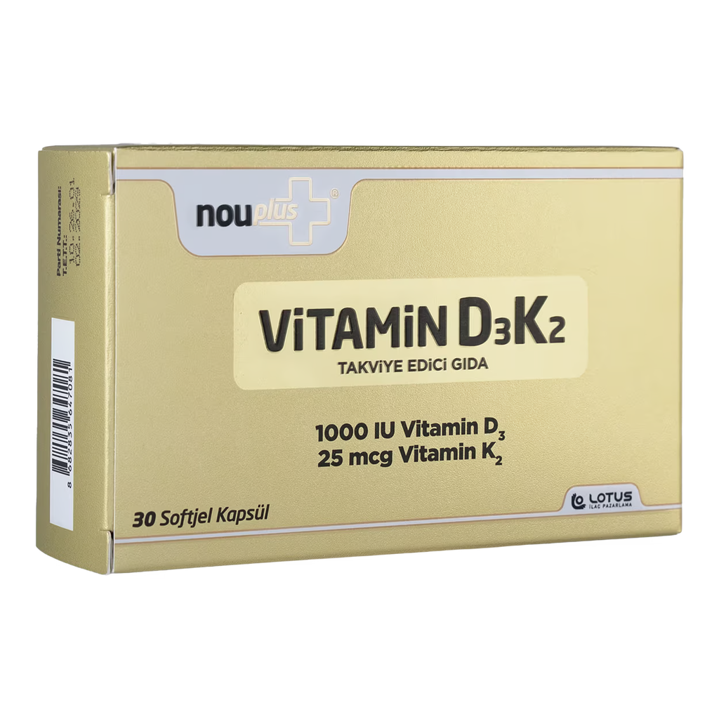 Nouplus Vitamin D3K2 30 Softjel Kapsül