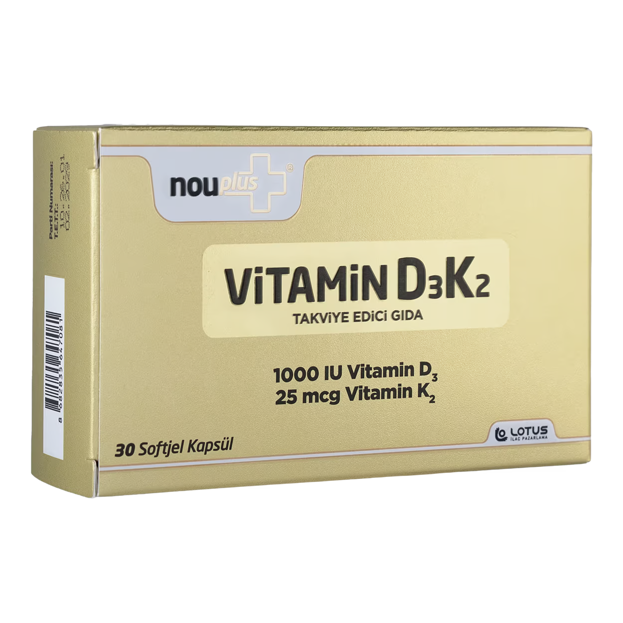 Nouplus Vitamin D3K2 30 Softjel Kapsül