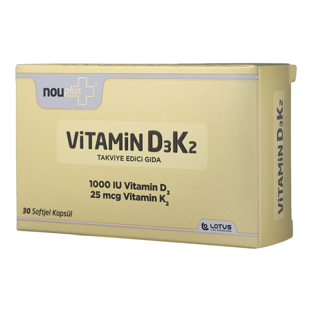 Nouplus Vitamin D3K2 30 Softjel Kapsül