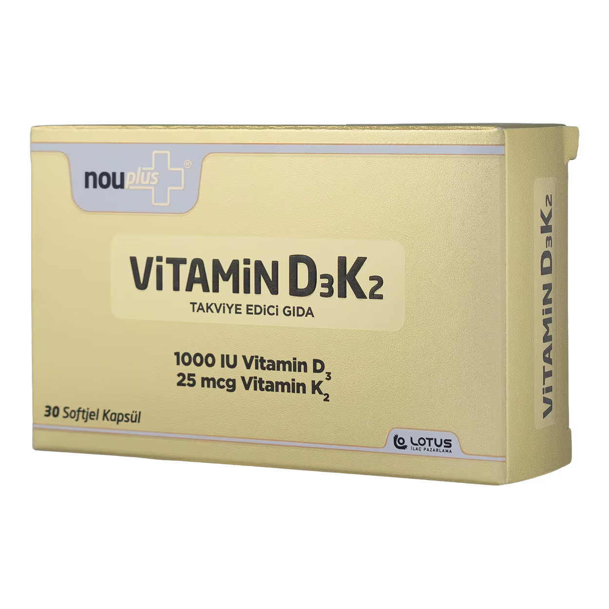 Nouplus Vitamin D3K2 30 Softjel Kapsül