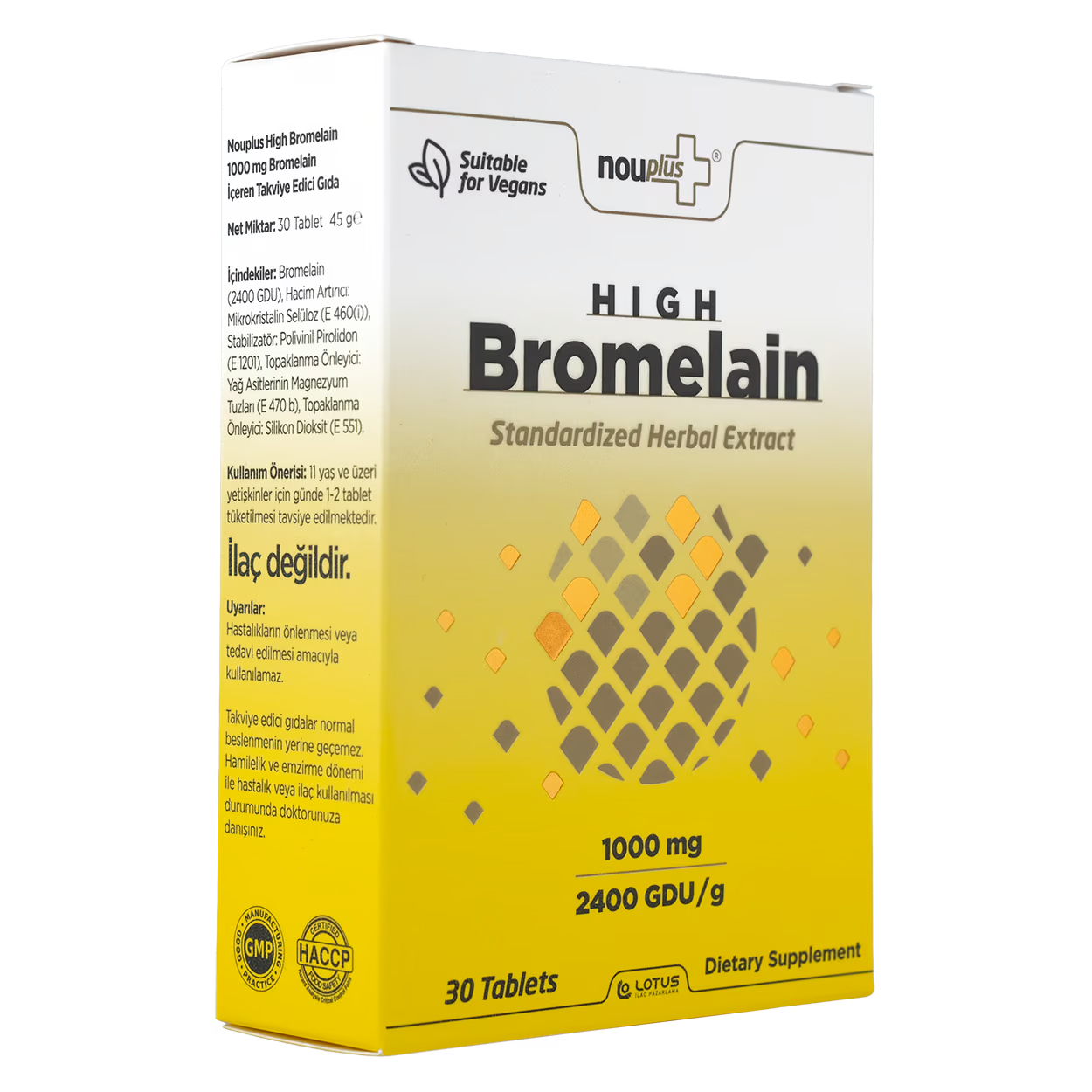 Nouplus High Bromelain 30 Tablet
