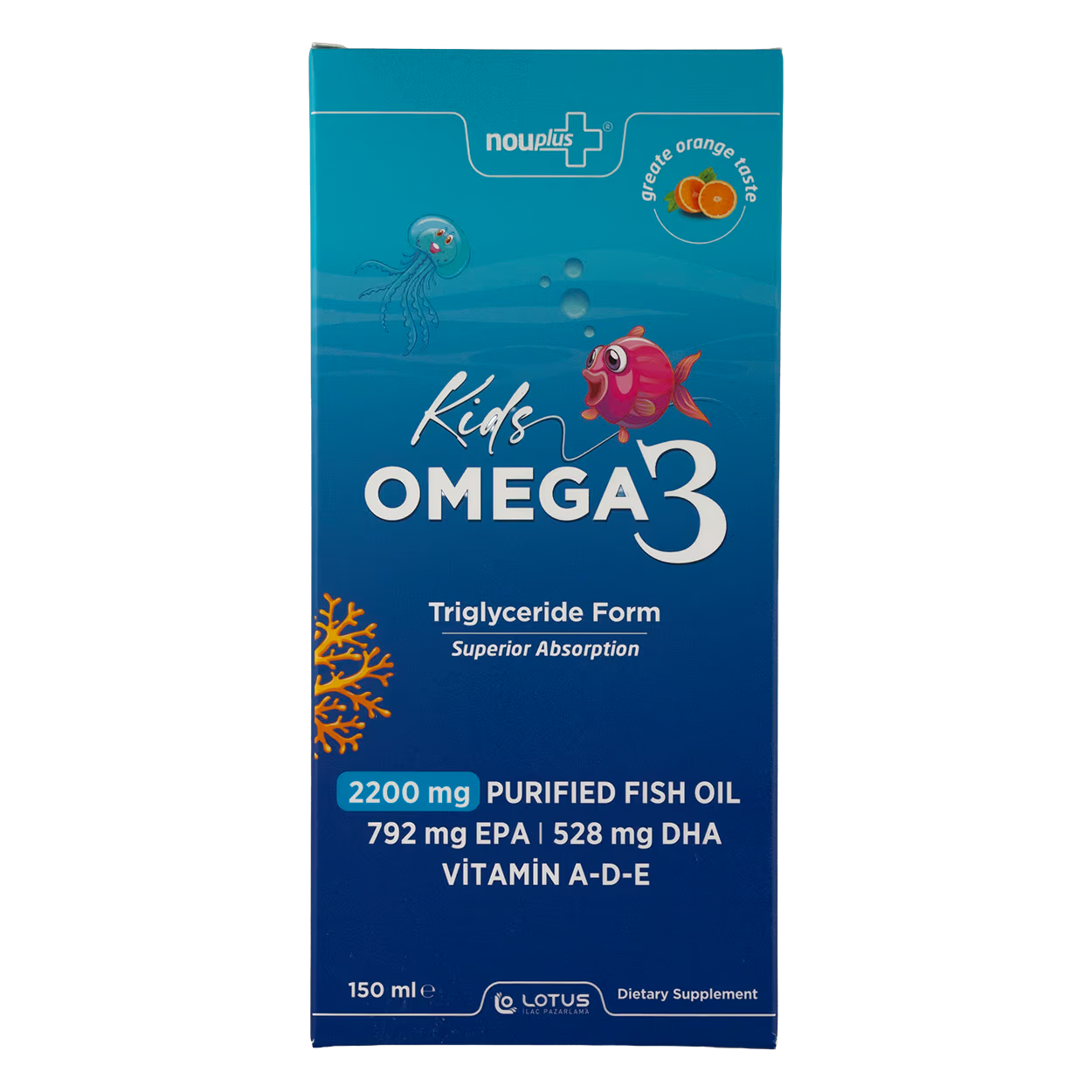 Nouplus Kids Omega 3 150ml Şurup