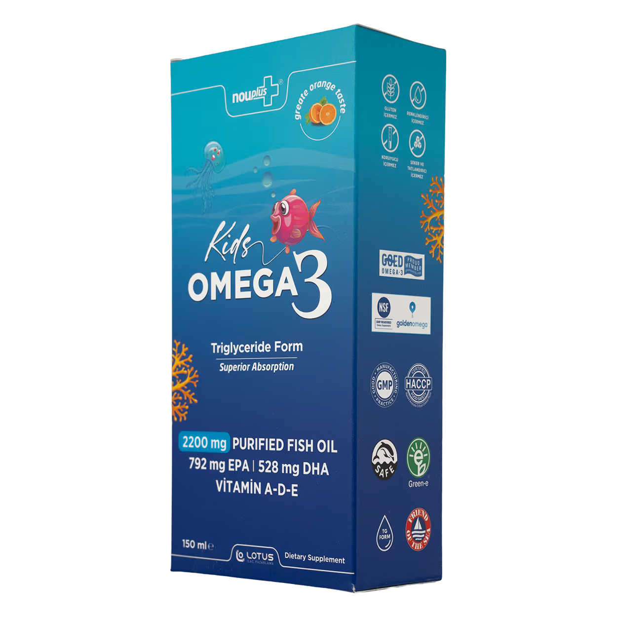 Nouplus Kids Omega 3 150ml Şurup