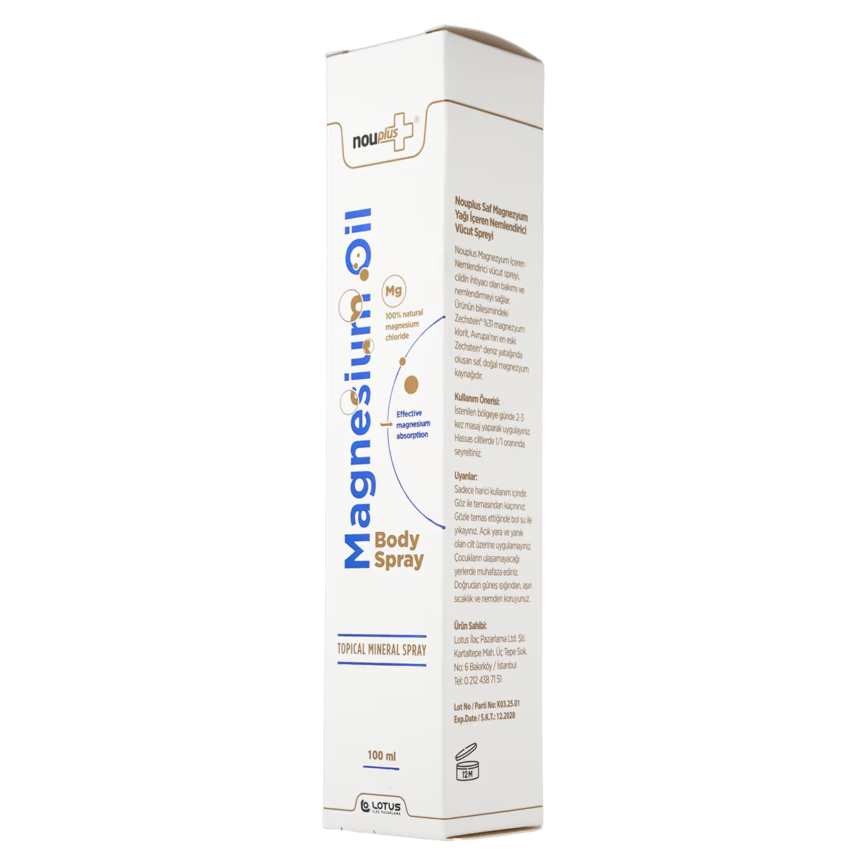 Nouplus Magnesium Oil 100ml Sprey