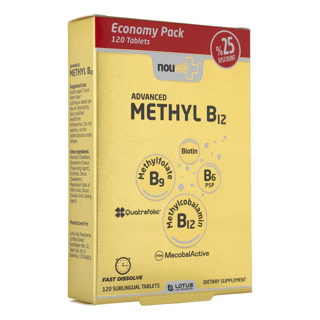 Nouplus Advanced Methyl B12 30 Dilaltı Tablet