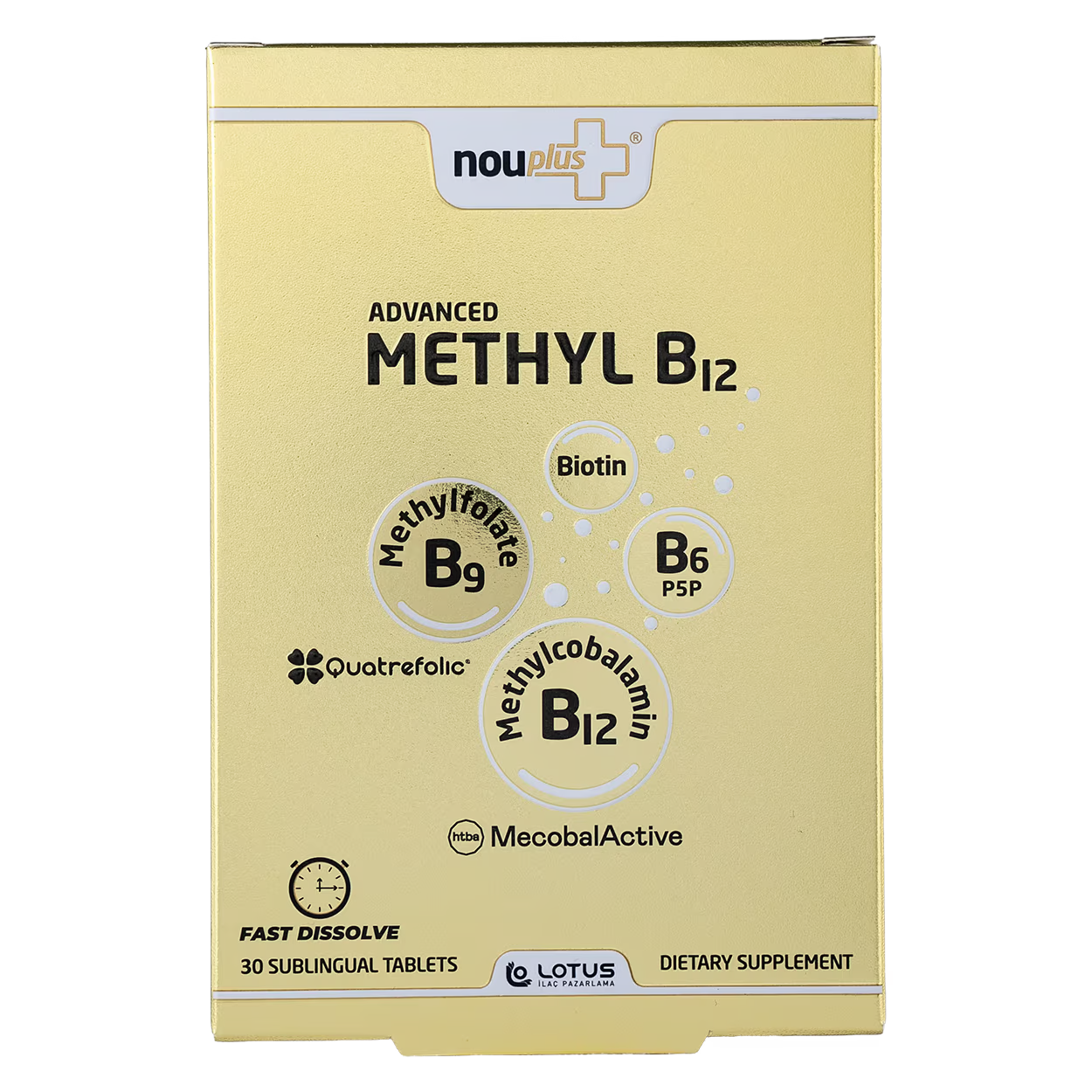 Nouplus Advanced Methyl B12 30 Dilaltı Tablet