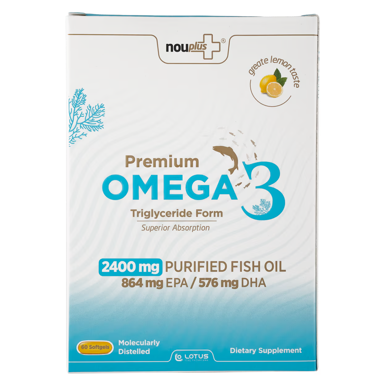 Nouplus Premium Omega-3 60 Softjel Kapsül