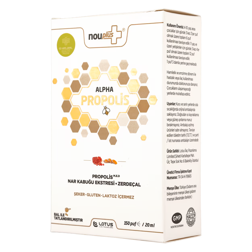 Nouplus Alpha Propolis Sprey 20 ml Sprey