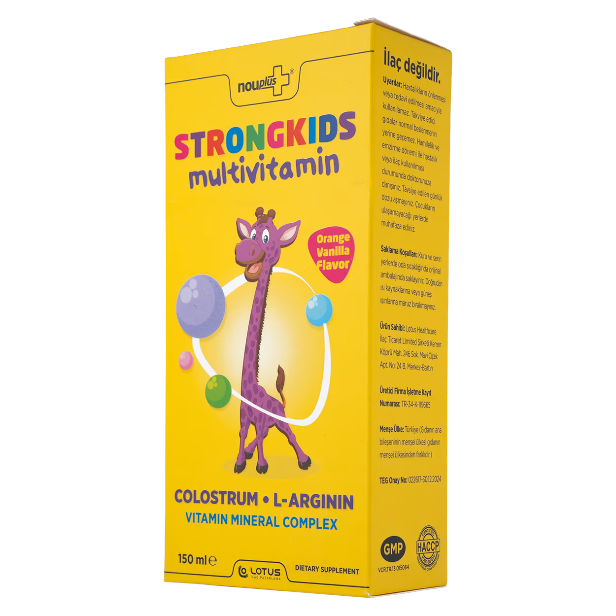 Nouplus Strong Kids 150ml Şurup
