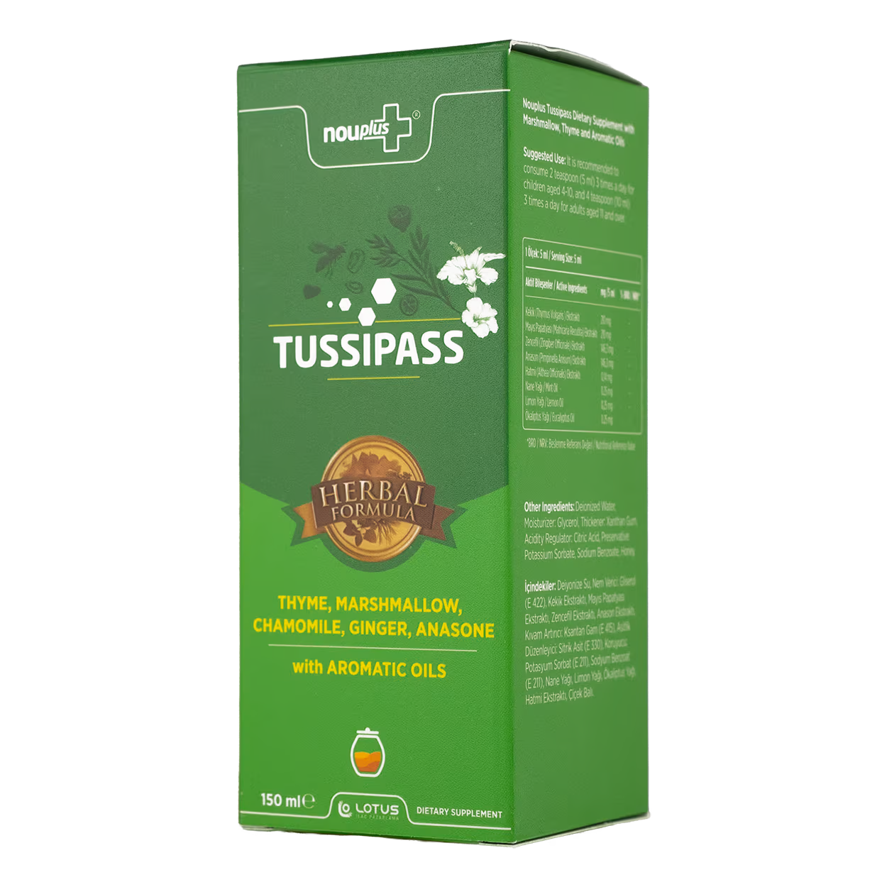 Nouplus Tussipass 150ml Şurup