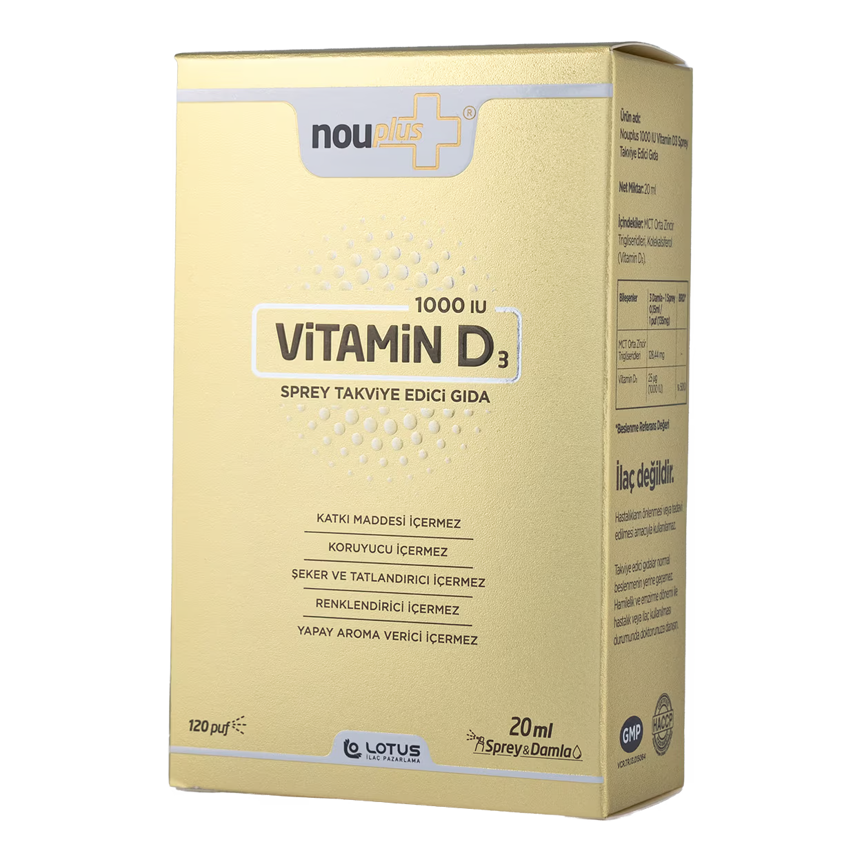 Nouplus Vitamin D3 20 ml Sprey