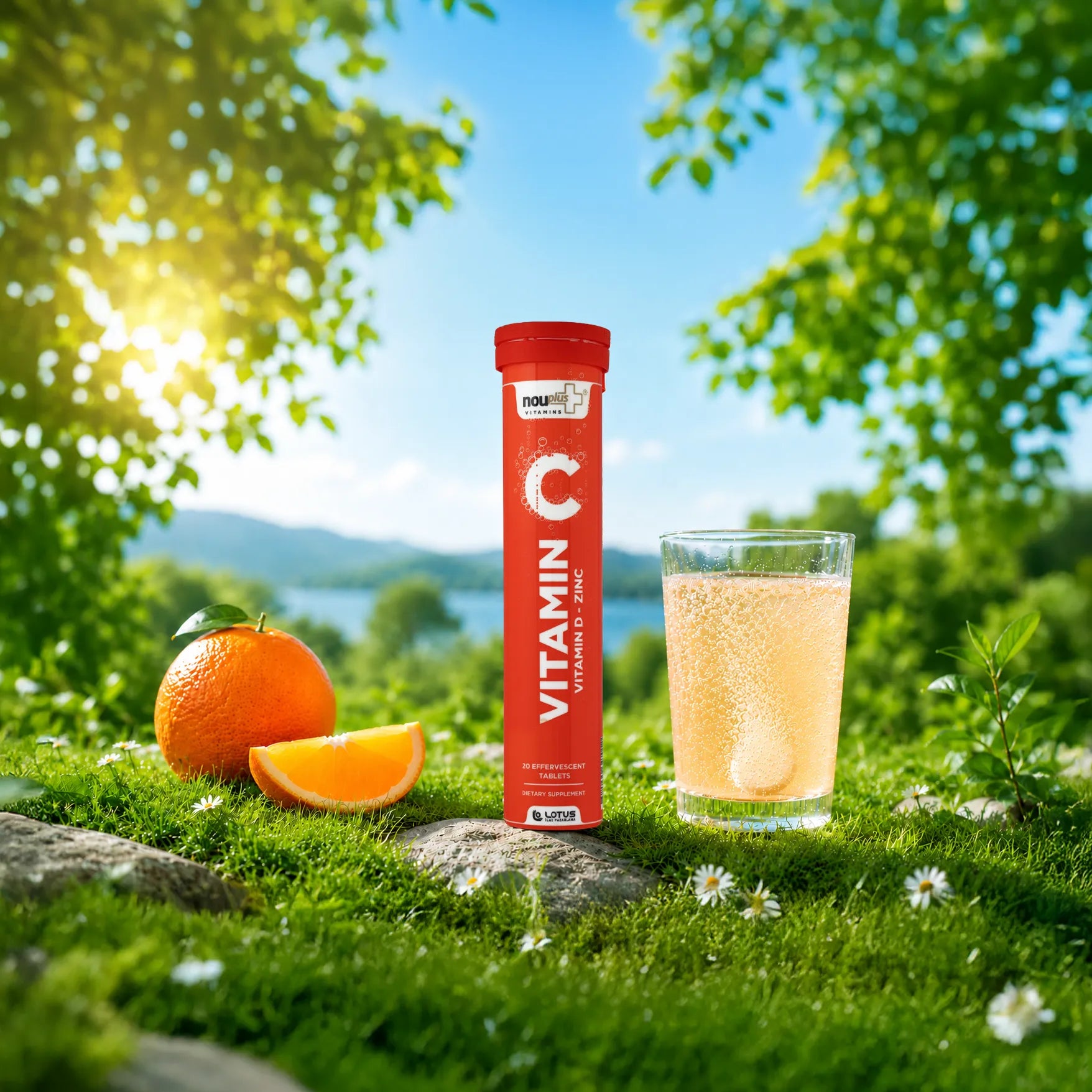 Nouplus Vitamin C Zinc 20 Efervesan Tablet