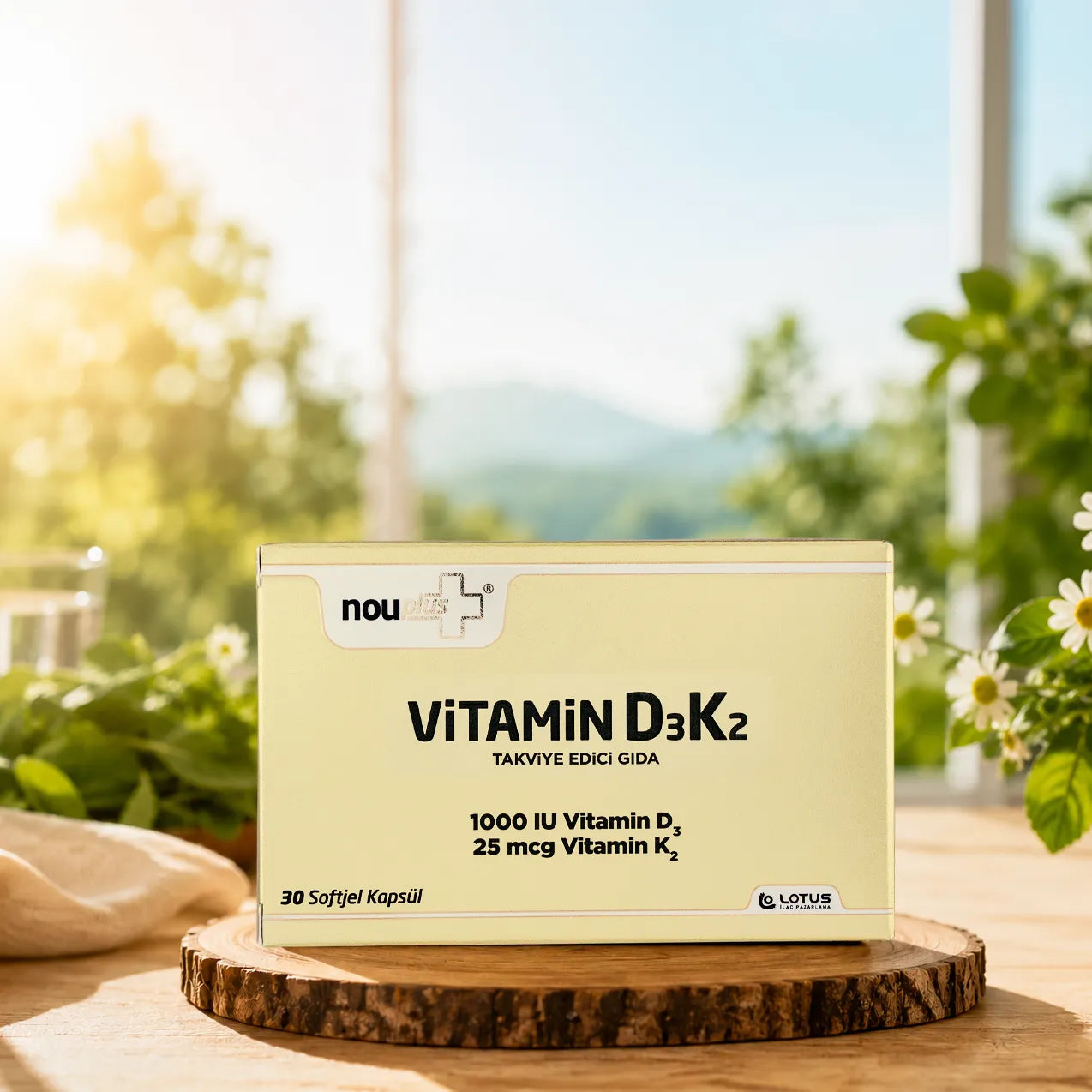 Nouplus Vitamin D3K2 30 Softjel Kapsül